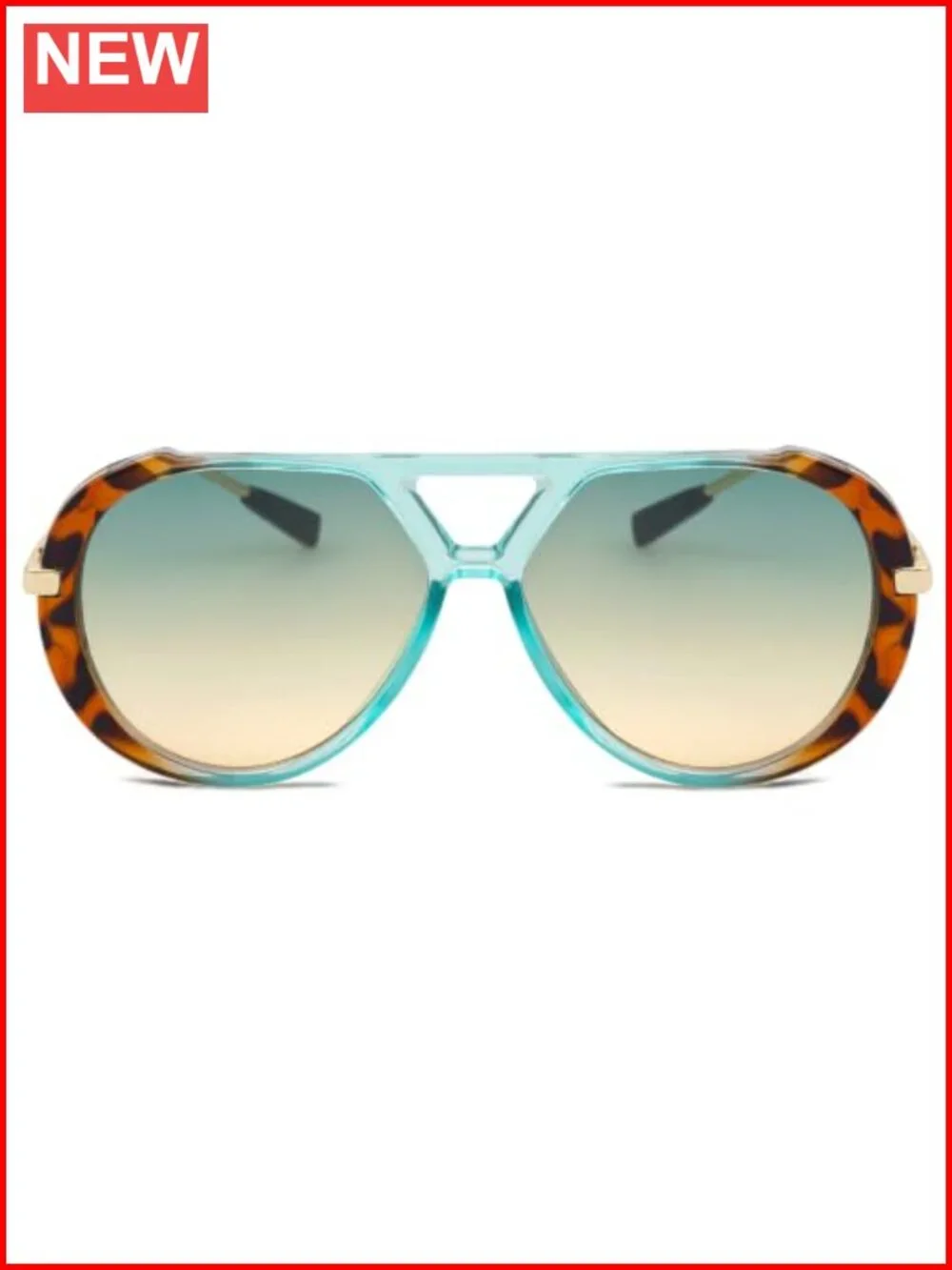 Oversized Aviator Sunglasses Retro Pilot Shades Vintage Chunky UV400